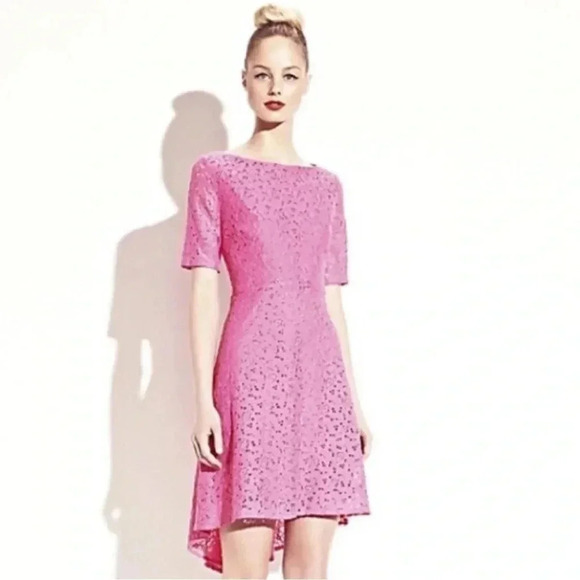 Betsey Johnson Pink Lacey Dress-Size 14 - Picture 7 of 7